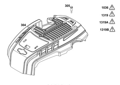 Part Location Diagram of BS-797669 MTD LABEL-WARNING